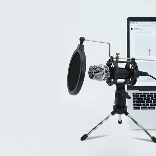 Compact Portable Device for Streaming with Adjustable Mic Holder Metal