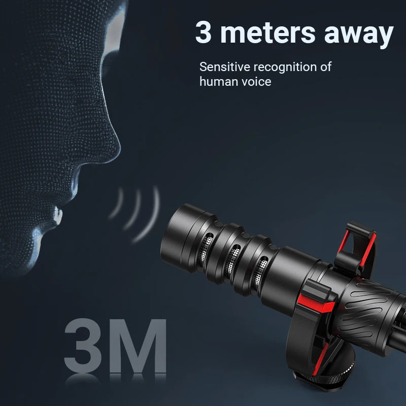 MAMEN Professional Shotgun Microphone Vlog Podcast Microfone Cardioid
