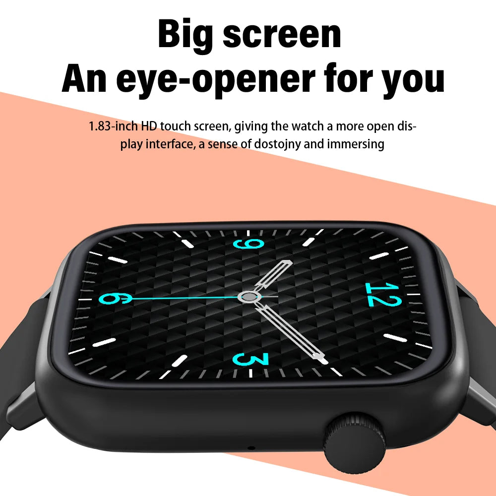 LAXASFIT Bluetooth Talk Smart Watch Message Reminder Sleep Monitoring