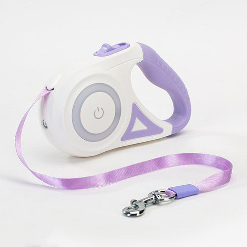Dog Leash Retractable Leash And Dog Collar Spotlight Automatic Pet Dog