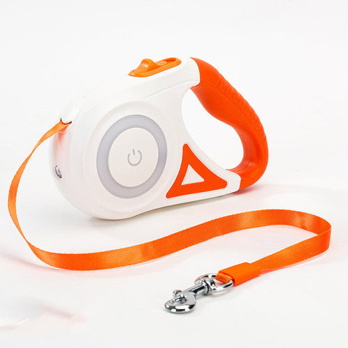 Dog Leash Retractable Leash And Dog Collar Spotlight Automatic Pet Dog