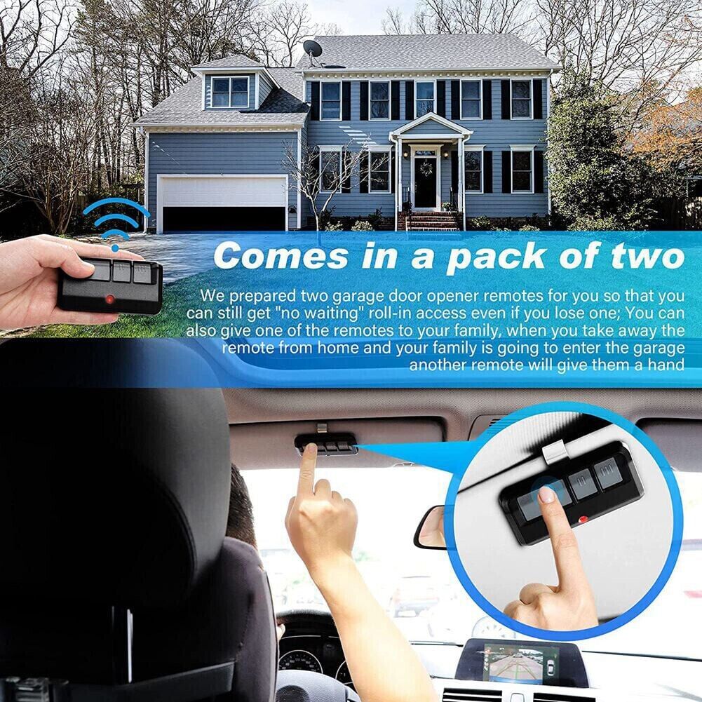 2 For Chamberlain LiftMaster Garage Door Opener Remote 893LM 953EV-P2