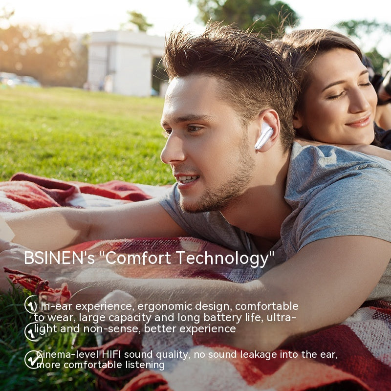 Smart Dynamic Noise Canceling Wireless Stereo Bluetooth Earbuds