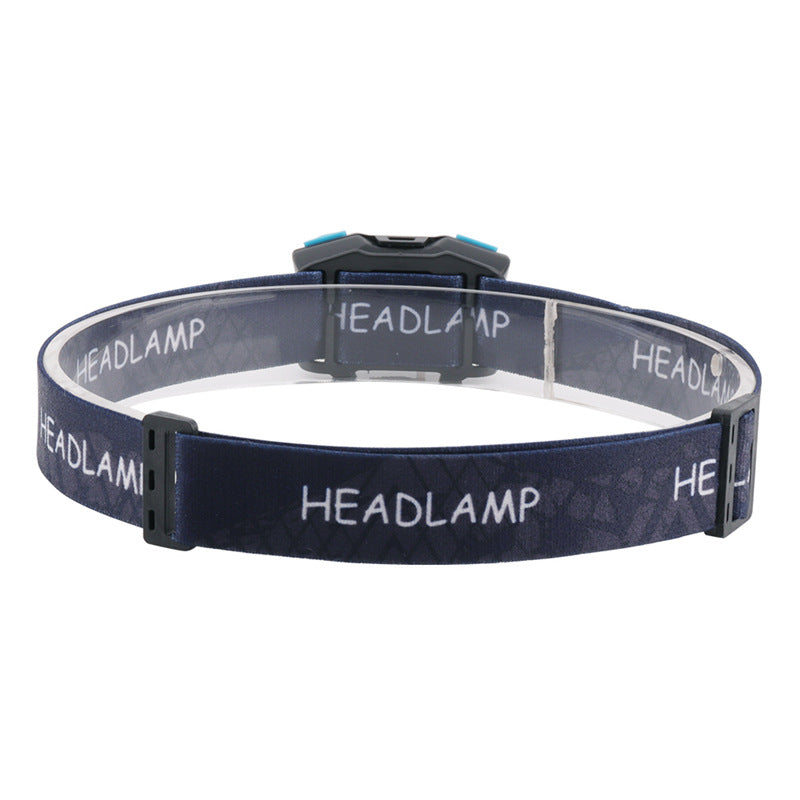 High-capacity USB Rechargeable LED Headlamp with Wave Sensor for