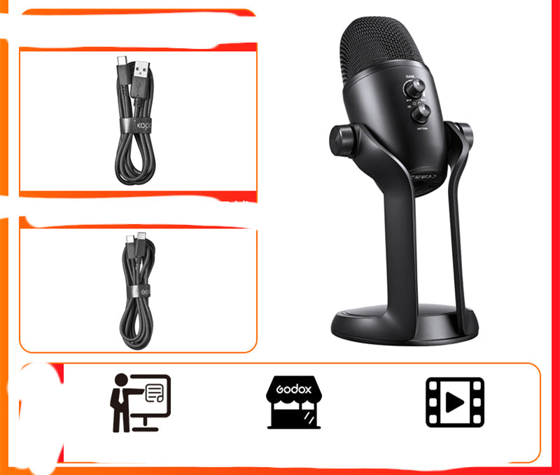 Premium Audio Mic with Plug-N-Play Universal Connectivity