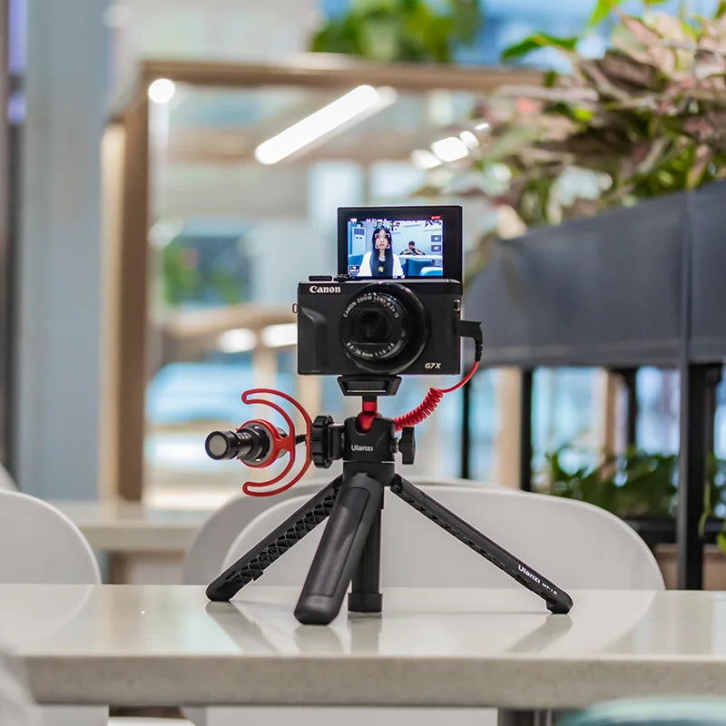 VIJIM Ulanzi MT-16 Foldable Tripod for Phone Cold Shoe Ball Head 1/4''
