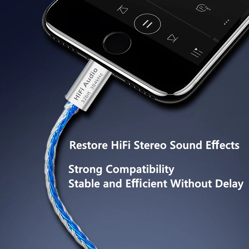 TC01 CX31993 DAC USB Type C To 3.5mm Headset Amplifier 32Bit/384kHz