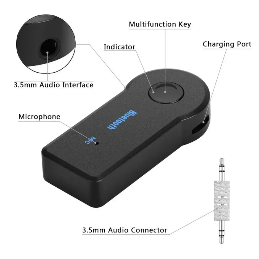 XIKCU Speaker Receiver Bluetooth Receiver Stereo Output Music Car