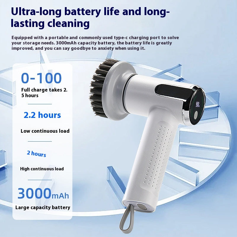Multifunctional Smart Display Electric Cleaning Brush Wireless Kitchen